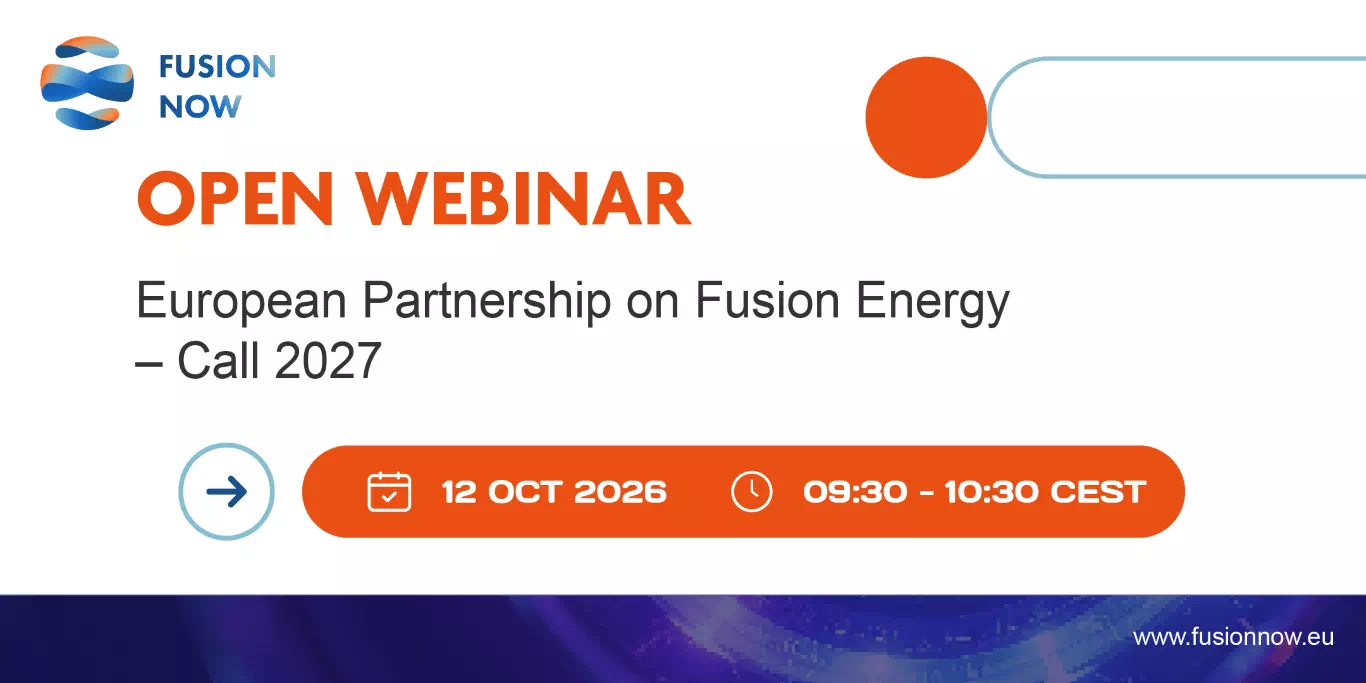 Open Webinar: European Partnership on Fusion Energy – Call 2027